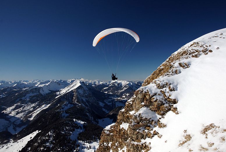 Bergbahnen Diedamskopf Paragleiten Drachenfliegen Fliegen Fliegerberg Bregenzerwald